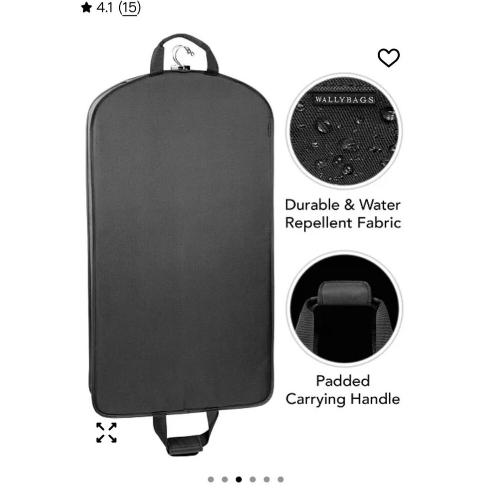 WallyBags 40” Deluxe Travel Garment Bag, Blue Men's Garment BagTop Handle👔🏖️